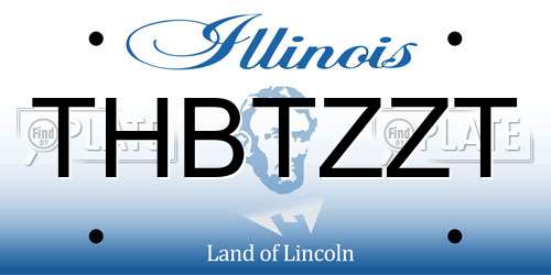 THBTZZT Illinois License Plate