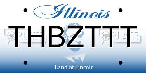 THBZTTT Illinois License Plate