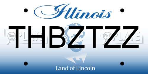 THBZTZZ Illinois License Plate