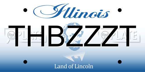THBZZZT Illinois License Plate