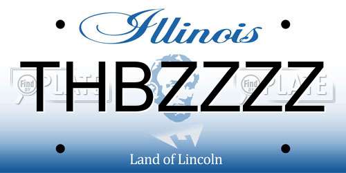 THBZZZZ Illinois License Plate