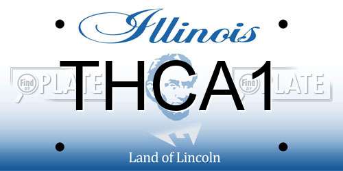 THCA1 Illinois License Plate