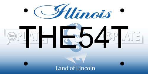 THE54T Illinois License Plate