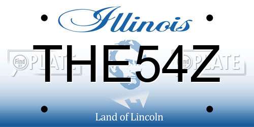 THE54Z Illinois License Plate