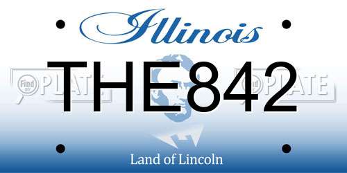THE842 Illinois License Plate