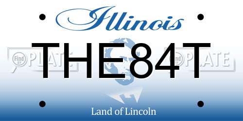 THE84T Illinois License Plate
