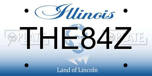THE84Z Illinois License Plate