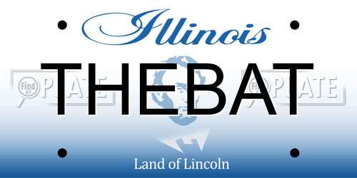 THEBAT Illinois License Plate