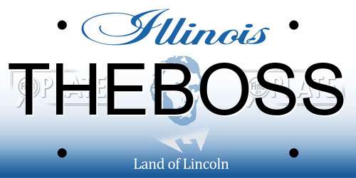 THEBOSS Illinois License Plate