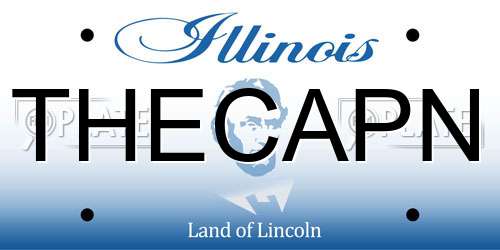 THECAPN Illinois License Plate