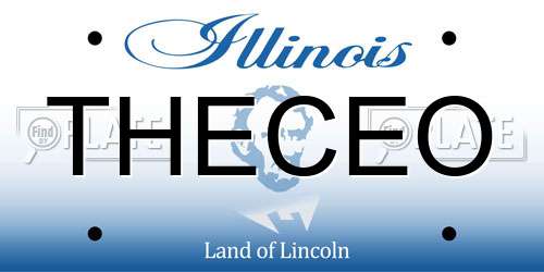 THECEO Illinois License Plate
