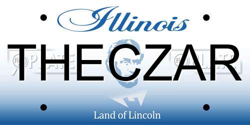 THECZAR Illinois License Plate