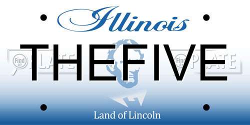 THEFIVE Illinois License Plate