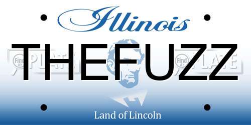 THEFUZZ Illinois License Plate