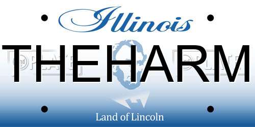 THEHARM Illinois License Plate