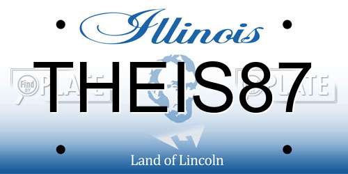 THEIS87 Illinois License Plate