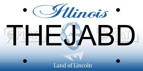 THEJABD Illinois License Plate
