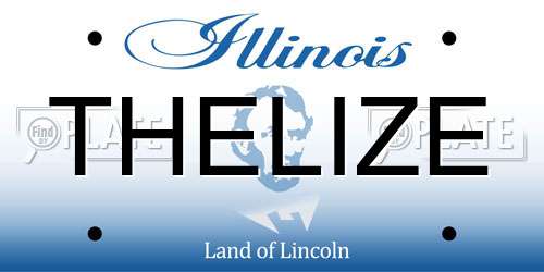 THELIZE Illinois License Plate