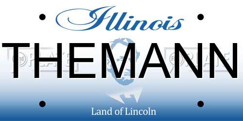 THEMANN Illinois License Plate
