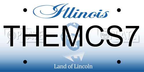 THEMCS7 Illinois License Plate