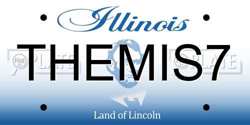 THEMIS7 Illinois License Plate