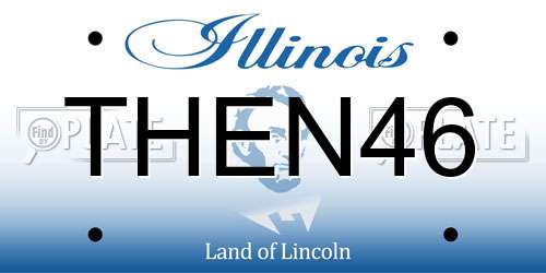 THEN46 Illinois License Plate