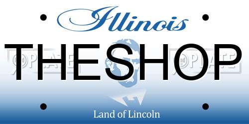 THESHOP Illinois License Plate