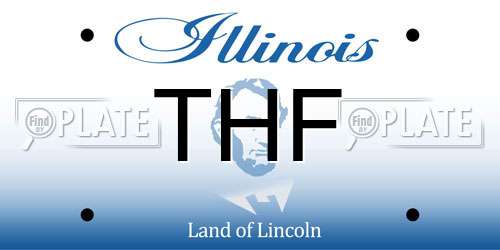 THF Illinois License Plate