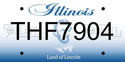 THF7904 Illinois License Plate