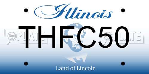THFC50 Illinois License Plate