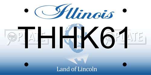 THHK61 Illinois License Plate