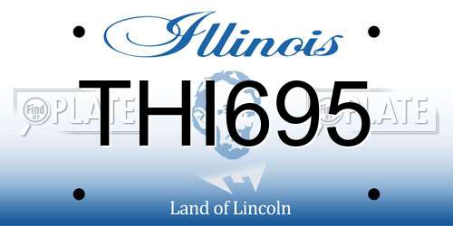 THI695 Illinois License Plate