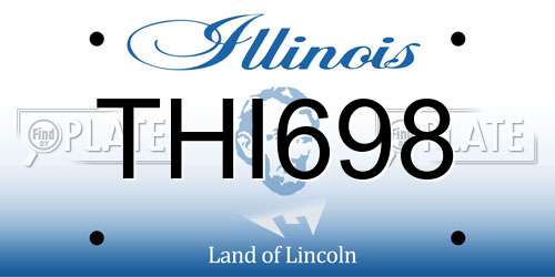 THI698 Illinois License Plate