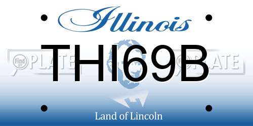 THI69B Illinois License Plate
