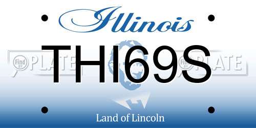 THI69S Illinois License Plate
