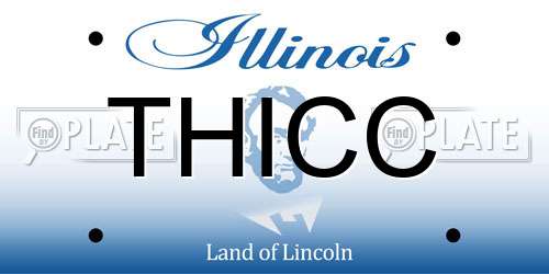 THICC Illinois License Plate
