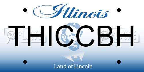 THICCBH Illinois License Plate