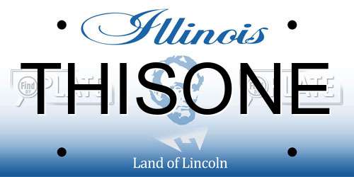 THISONE Illinois License Plate