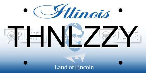THNLZZY Illinois License Plate
