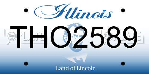 THO2589 Illinois License Plate