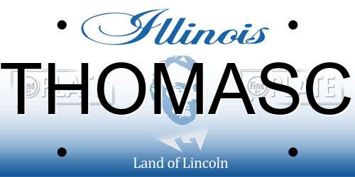 THOMASC Illinois License Plate