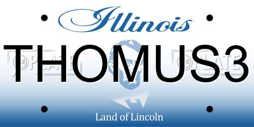 THOMUS3 Illinois License Plate