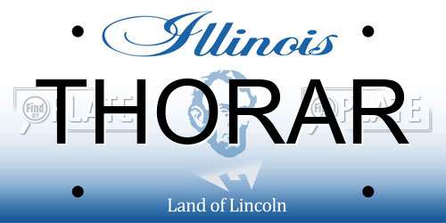 THORAR Illinois License Plate