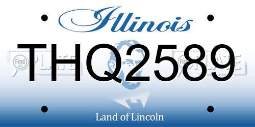 THQ2589 Illinois License Plate