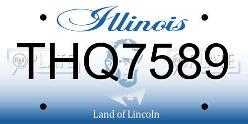 THQ7589 Illinois License Plate