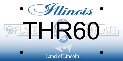 THR60 Illinois License Plate