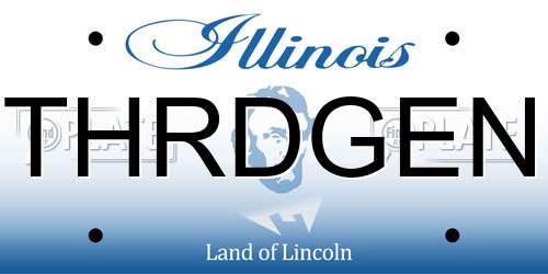 THRDGEN Illinois License Plate