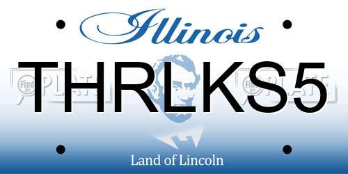 THRLKS5 Illinois License Plate