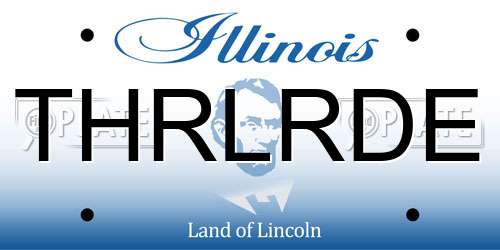 THRLRDE Illinois License Plate
