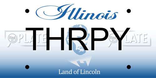 THRPY Illinois License Plate